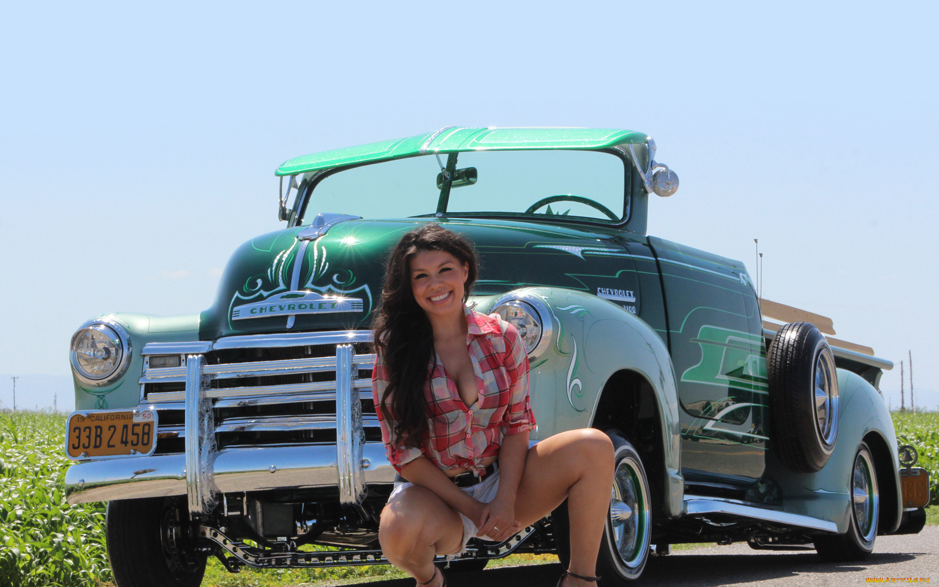 Girl on gmc truck commercial